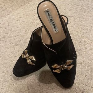 Karl Lagerfeld 7.5 M Black Suede